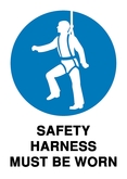 Mandatory - Safety Harness Must be Worn